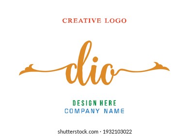 DIO lettering logo is simple, easy to understand and authoritative