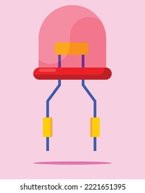 Dioda icon. Subtable to place on electronic component, transistor, etc.