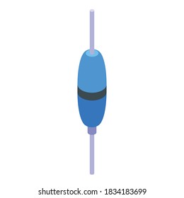 Diode alarm icon. Isometric of diode alarm vector icon for web design isolated on white background