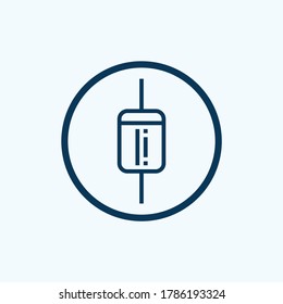 diode icon isolated on white background from electrician tools and elements collection. diode icon trendy and modern diode symbol for logo, web, app