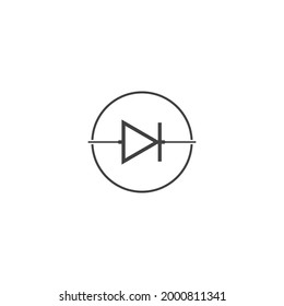Diode icon vector illustration logo design templat.