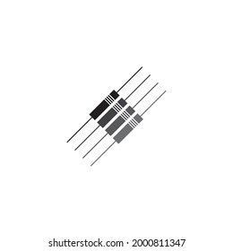 Diode icon vector illustration logo design templat.