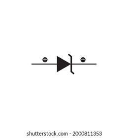 Diode icon vector illustration logo design templat.
