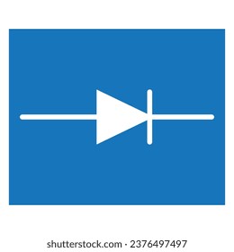 Vektorgrafik-Logo-Design mit Diodensymbol