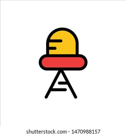 Diode, Led, Light  Flat Color Icon. Vector icon banner Template. Vector Icon Template background