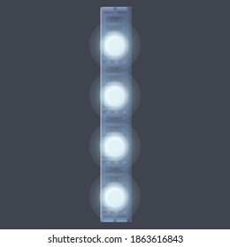 Diode led strip lights icon. Cartoon of diode led strip lights vector icon for web design isolated on white background