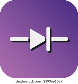 Diode  Vector Glyph Gradient Background Icon For Personal And Commercial Use.
