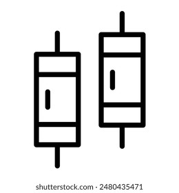 Diode Vector Line Icon Design