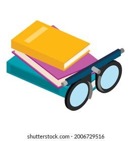 Diopter icon. Isometric illustration of diopter vector icon for web