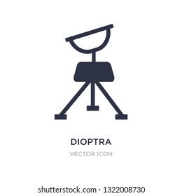 dioptra icon on white background. Simple element illustration from Astronomy concept. dioptra sign icon symbol design.