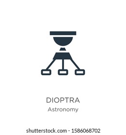 Dioptra icon vector. Trendy flat dioptra icon from astronomy collection isolated on white background. Vector illustration can be used for web and mobile graphic design, logo, eps10