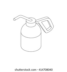 Dioxide bottle for paintball icon, isometric 3d