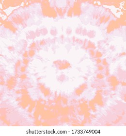 Dip Dyed Twist Vector. Psychedelic Circle. Rose Ink Background. Hypnotic Tie Dye Ornament. Oyster Pink Wallpaper. Watercolor Brush Fabric. Pink Bohemian Swirl. Ballet Slipper Funky Brush.