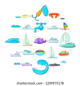 Dip icons set. Cartoon set of 25 dip vector icons for web isolated on white background