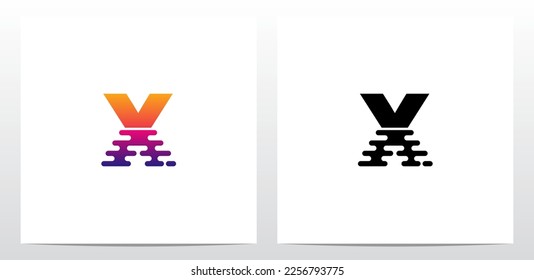 Dip Into The Water Letter Logo Design X