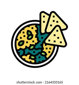 vectorial de icono de color de espinaca de punto. signo de espinaca de baño. ilustración de símbolo aislado