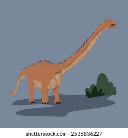 Diplodocus Dinosaur Herbivore Longnecked herbivore lives in forests and near rivers