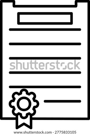 Diploma Art vector Icon Design Illustration