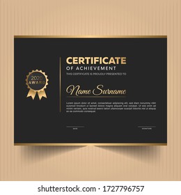 Diploma certificate of appreciation design template 