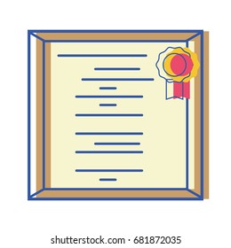 diploma certificate to honor graduation celebrate