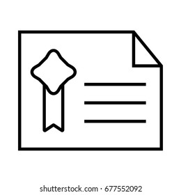 Diploma Certificate Icon