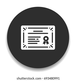diploma certificate icon
