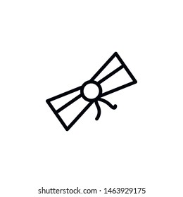 Diploma, certificate icon. Element of Education icon. Thin line icon
