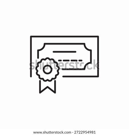 diploma certificate icon sign vector