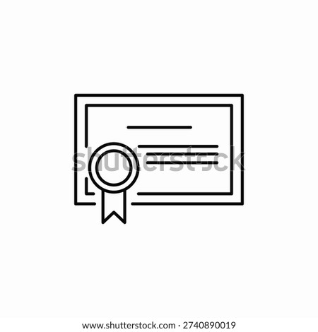 diploma certificate icon sign vector