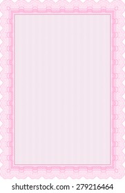 Diploma o plantilla de certificado. Con fondo. Diseño elegante. Vector de plantilla de certificado de marco.