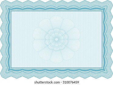 Diploma or certificate template. Beauty design. With background. Diploma of completion.