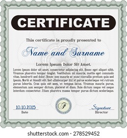 Diploma or certificate template. Customizable, Easy to edit and change colors.Printer friendly. Beauty design. 