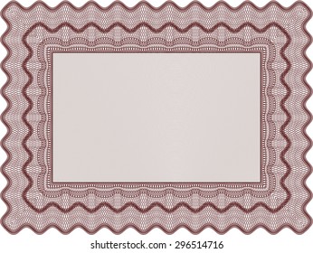Diploma or certificate template. Customizable, Easy to edit and change colors.Complex design. Easy to print. 