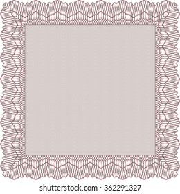Diploma or certificate template. Nice design. Frame certificate template Vector.Printer friendly. 