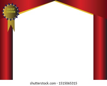 diploma certificate template red and gold color with luxury and modern style