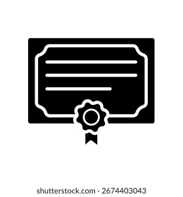 Diplom, Zertifikat - Vektorsymbol