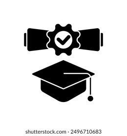 diploma concept line icon. Simple element illustration. diploma concept outline symbol design.