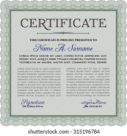 Diploma. Personalizable, fácil de editar y cambiar de color.Diseño superior. Con un fondo de calidad. 
