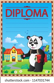 Diploma design image 4 - eps10 vector illustration.