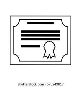 diploma document isolated icon vector illustration design
