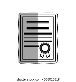 Diploma education certification icon vector illustration graphic design