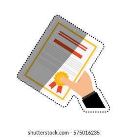 Diploma education certification icon vector illustration graphic design