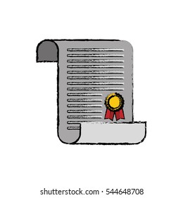 Diploma educational certification icon vector illustration graphic design
