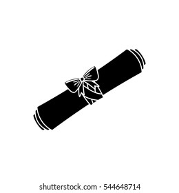 Diploma educational certification icon vector illustration graphic design