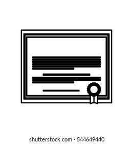Diploma educational certification icon vector illustration graphic design