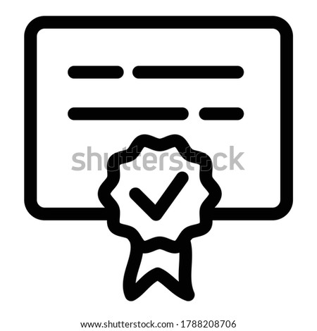 Diploma Flat Icon Isolated On White Background