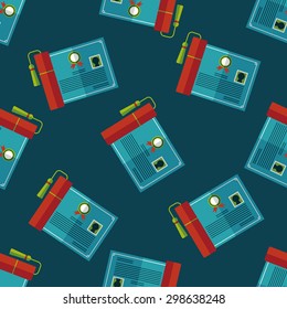 diploma flat icon,eps10 seamless pattern background