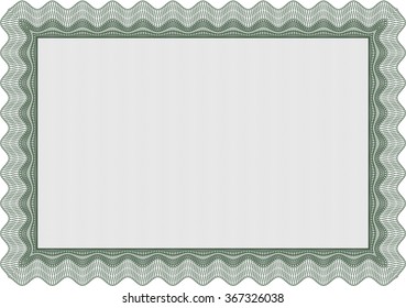 Diploma. With great quality guilloche pattern. Elegant design. Detailed.