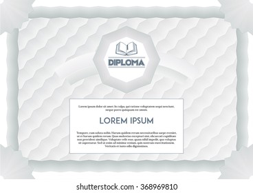 Diploma Guilloche template