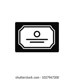 Diploma icon; certificate icon vector